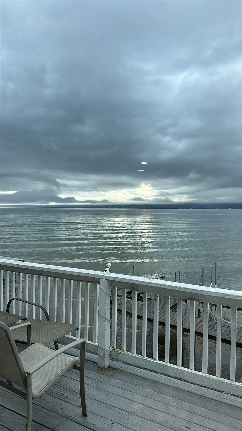 Cayuga Lake viewed from a lakeside property